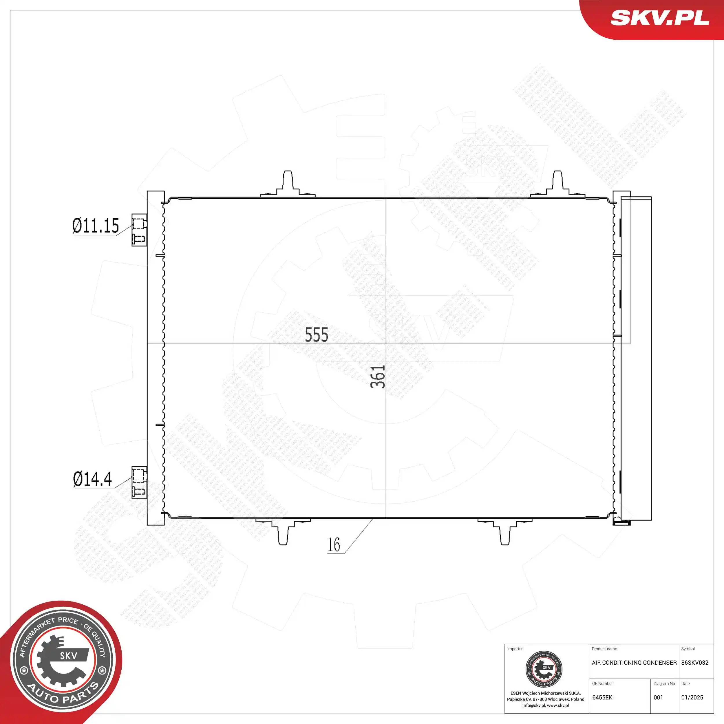 Condenser, air conditioning